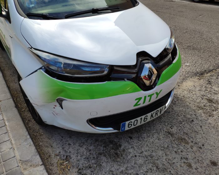 Accidente con carsharing